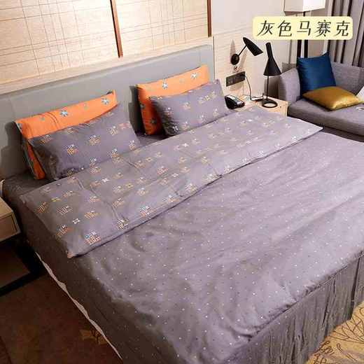 全棉色织双层纱四件套 D40557 商品图5