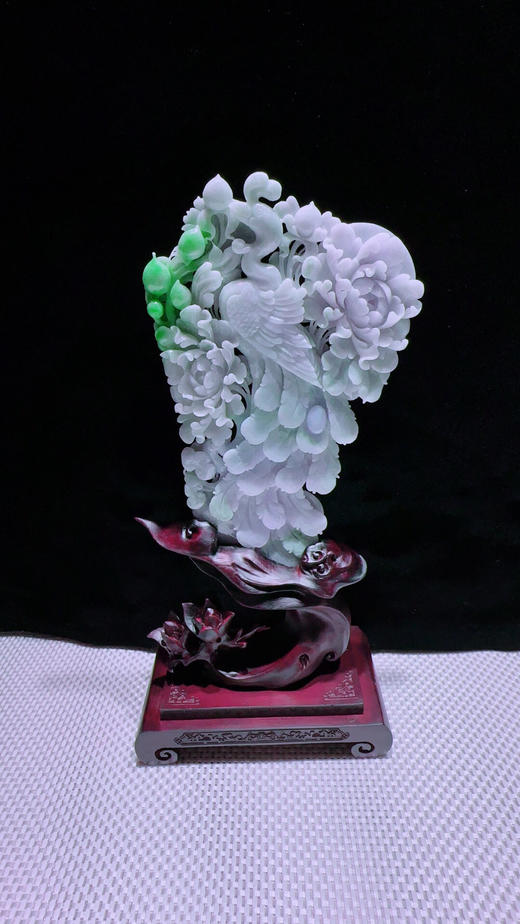 620324翡翠摆件【锦上添花】 商品图4