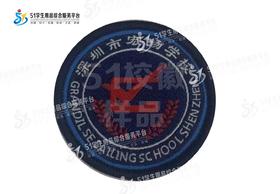 通版深圳市宏扬学校织唛校徽校服礼服布标姓名贴章可缝烫现货发51