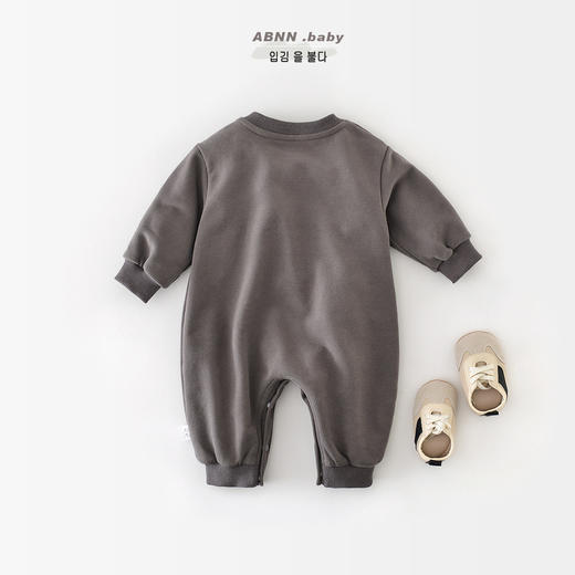 【婴儿大象趣味毛巾绣连体衣】春装长袖宝宝新生儿棉质衣服哈衣爬服 商品图2