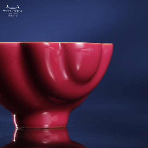 问鼎汝瓷鼎峰系列辛丑胭脂红蔷薇杯 商品图2