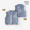 【正反都出彩，刺绣熊熊穿身上】春秋款儿童马甲 宝宝背心 婴幼儿上衣 秋季保暖坎肩 摇粒绒婴儿马夹外套-QQ 商品缩略图9