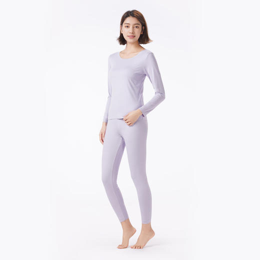 都市丽人保暖衣轻暖套装阳离子罗纹绒3.0薄女士保暖衣套装LWT1A2 商品图2