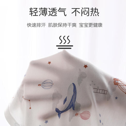【优可丝7分袖空调服】儿童睡衣夏季a类内衣男女童家居服套装童装 商品图3