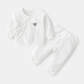 【新生婴儿纯棉内衣两件装】春秋款衣服分体套装宝宝秋衣裤初生和尚服