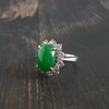 【天然正品】A货满绿糯冰种蛋面收藏级翡翠戒指 戒圈18号可改 现售价：38800！031016KC07 商品缩略图2
