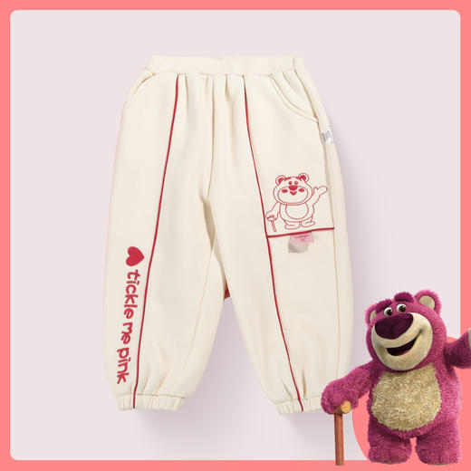 【商场同款】Disney/迪士尼童装草莓熊女童加绒长裤224DK0388 商品图4