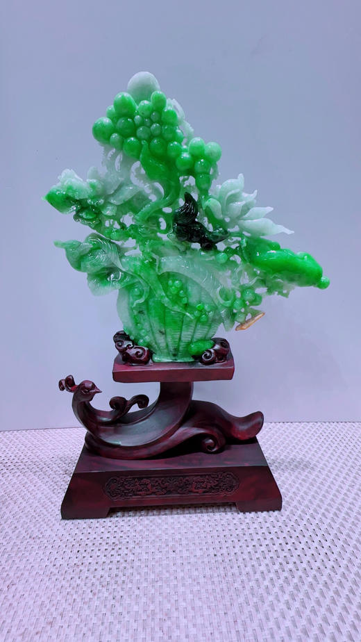 620338翡翠摆件【一览富贵】 商品图4