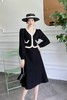 Le Malene 黑白小香风优雅针织连衣裙 16848 商品缩略图3