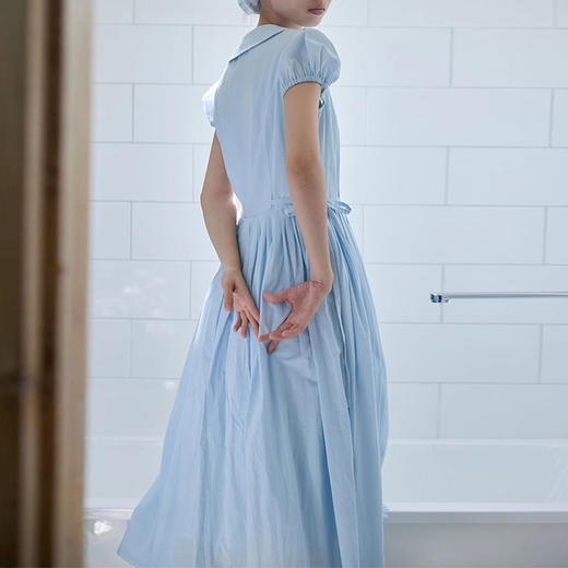 裁缝学苑AQ346 彼得潘领小飞袖收腰连衣裙纸样女装裙子半开裙样板裁剪 商品图3