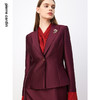 皮尔卡丹女装西装秋冬断面枣红色光面商务正装外套P3308U3985T0
 商品缩略图4