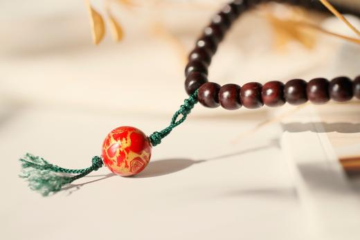 DQ0050°高品质印度小叶紫檀大漆手饰手串 商品图7