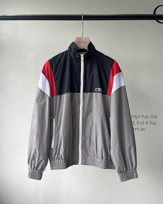 现货 THS 8.31-限时 塞林家 情侣款 拼色印花轻便立领夹克 QF075 商品图3