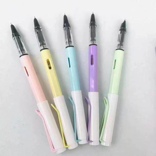 小学生正姿练字钢笔 可替换墨囊 练字书写水笔 多彩塑料暗尖钢笔 初学者练字笔 开学季必备 商品图2