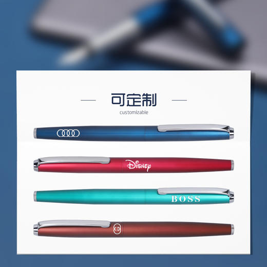 金属钢笔 学生商务签字宝珠笔 可换墨囊 小尖礼品笔 刻字套装礼盒装手提袋 教师节送老师同学礼物 商品图3