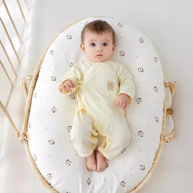 【新生儿护肚蝴蝶衣】婴儿夏季连体衣哈衣婴童夏天薄款空调服纯棉初生