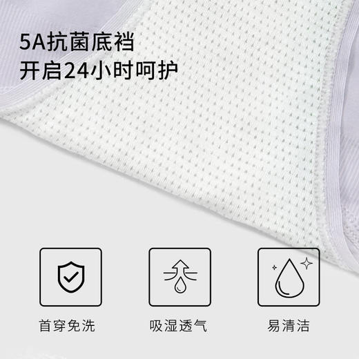 半醒内裤系列免洗无痕内裤女小方盒抑菌免洗内裤1条装 商品图2