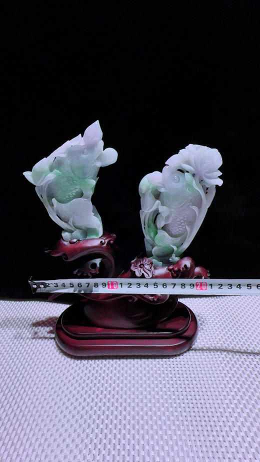 620329翡翠摆件【连年有余】 商品图1