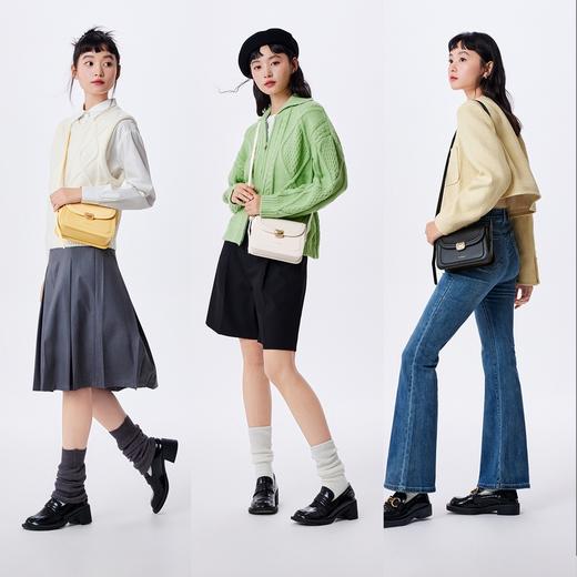 森马斜挎包女新款单肩包百搭女士质感女包通勤小方包圣诞包包 商品图2