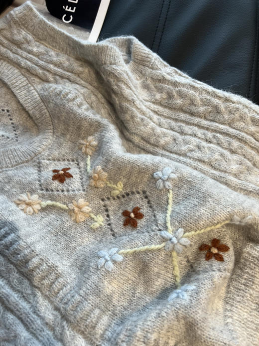 花朵马海毛马甲 商品图5