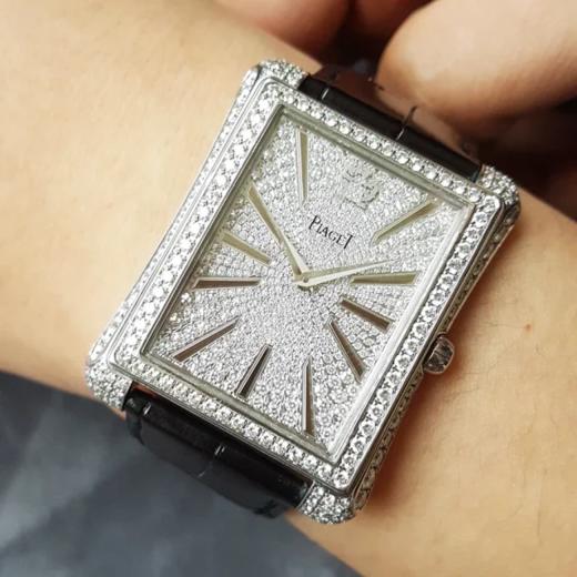 【95新正品】PIAGET伯爵BLACK -TIE系列G0A33075 18K白金原镶钻石自动机械表 060523LV11 商品图13