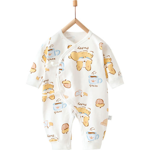 【婴儿纯棉无骨连体衣】a类春秋季初生宝宝衣服哈衣爬服新生儿和尚服 商品图4