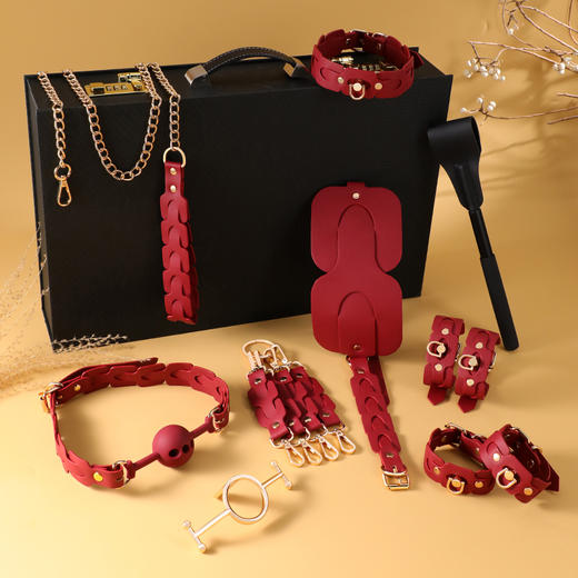 【情趣用品】谜姬 便携收纳锁春心束缚套装-礼盒or密码箱款 商品图2