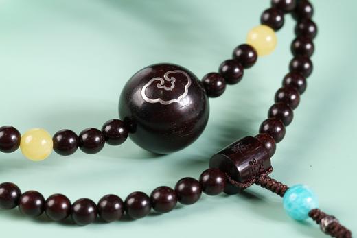 XYZT0104°守候/六字箴言小叶紫檀手串 商品图4