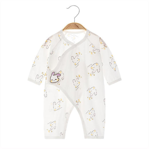 【新生儿纯棉薄款无骨连体衣】夏季婴儿衣服哈衣长袖宝宝夏款空调服 商品图2