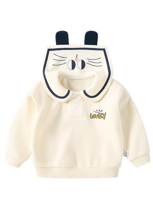 【一穿就有型，A类标准，软软弹弹】春秋季儿童卫衣 宝宝可爱上衣 婴儿衣服套头衫 小童长袖T恤 卡通外套-QQ 商品图4