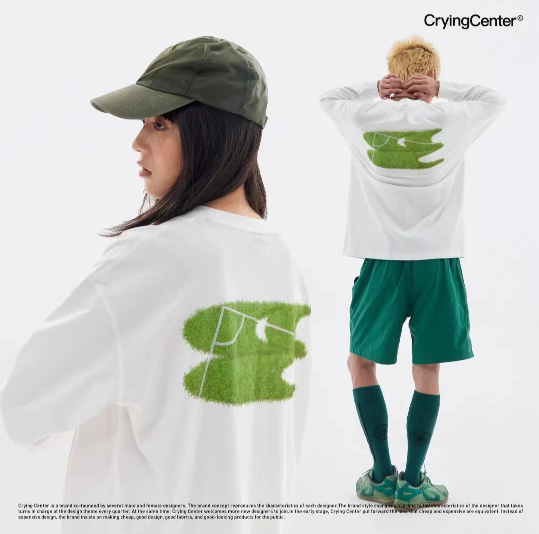CryingCenter 足球草地长袖Tee 哭喊中心