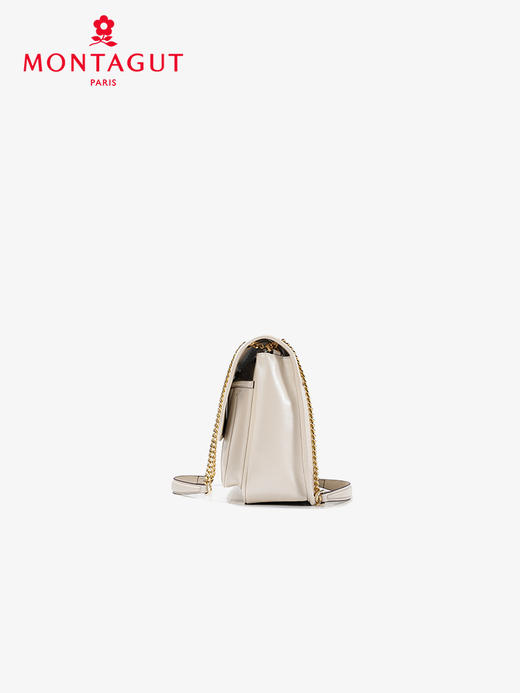 法国梦特娇羊皮时尚菱格单肩通勤斜挎包 商品图13