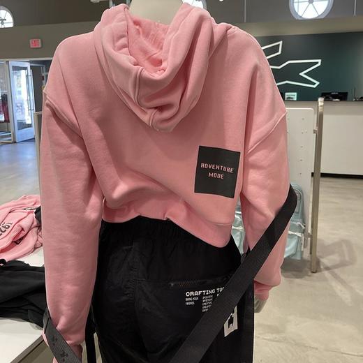 Lacoste/法国鳄鱼 女士春秋时尚印花短款连帽套头长袖卫衣SF7403 商品图1