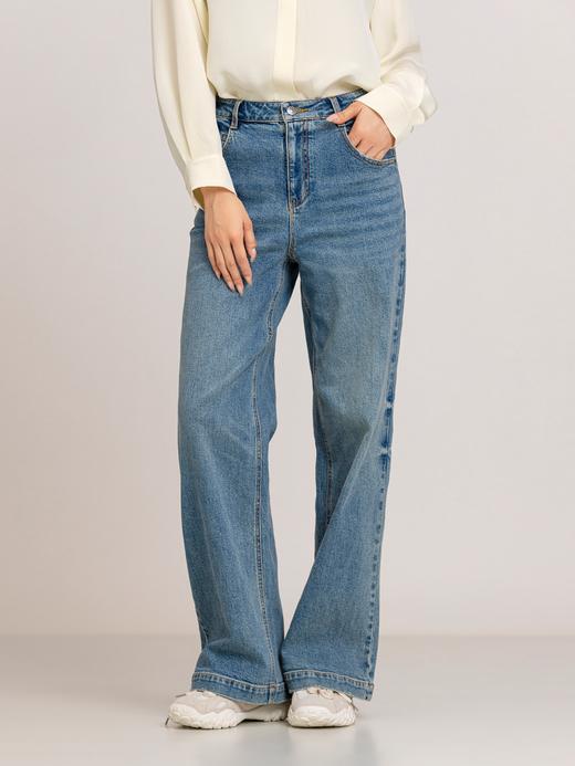 XIAOYU|高腰阔版水洗牛仔裤243KZ100 商品图0