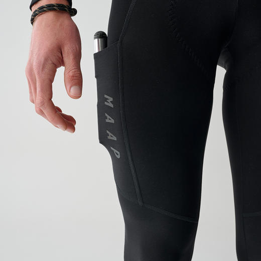 MAAP 男士 Team Bib Evo Thermal Cargo Tights 秋冬加绒 骑行长裤 带兜 商品图4