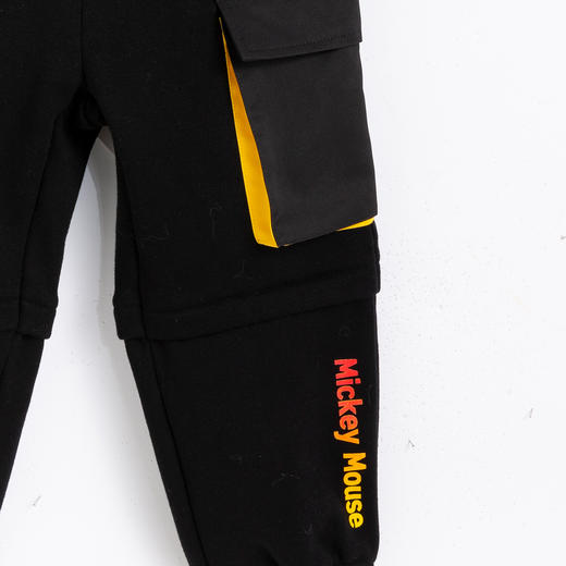 【商场同款】Disney/迪士尼秋季加绒男童长裤中国风休闲工装裤224DK0419 商品图3