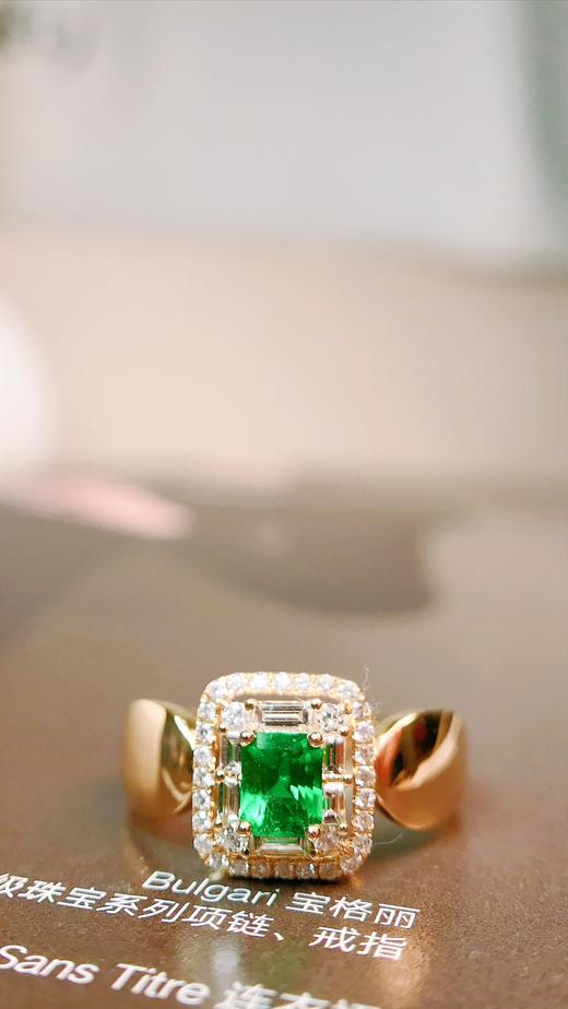 0.42ct 祖母绿戒指 商品图2