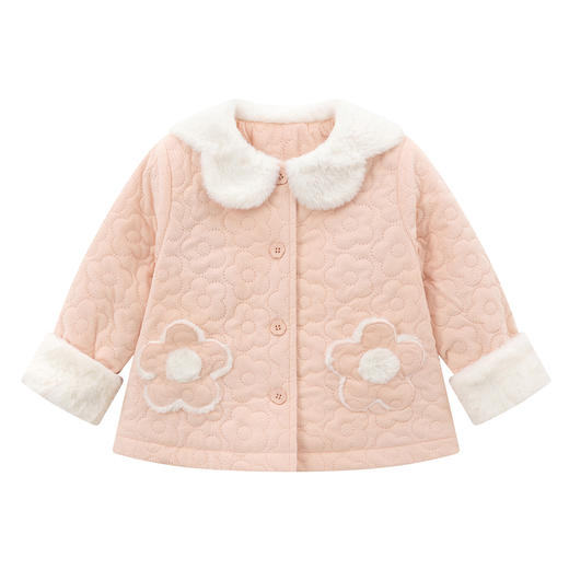 笛莎Deehsha 童装女童外套2024冬季新款A字版型外套 商品图4