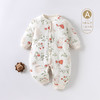 【婴儿三层夹棉薄棉连体衣】春秋a类长袖哈衣宝宝衣服秋款爬爬服初生婴儿衣服 商品缩略图0
