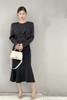 Le Malene 黑色抽褶鱼尾半裙 16867 商品缩略图0