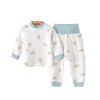【婴儿秋衣秋裤裆部开扣高腰套装】纯棉a类0~2岁宝宝冬季打底儿童家居服套装 商品缩略图4