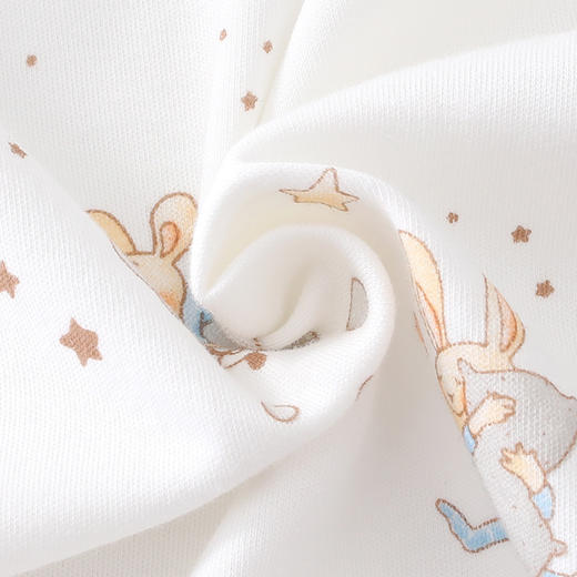 【卡通保暖透气婴幼儿半背衣】新款A类纯棉上衣无骨上衣系绳四季上装 商品图2