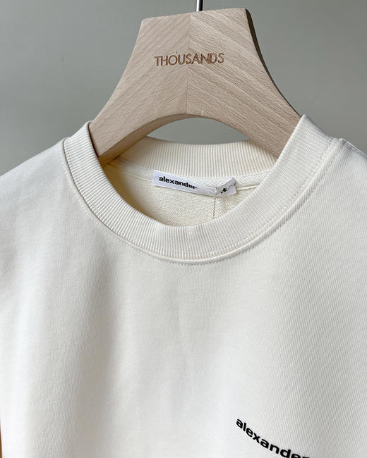 现货 THS 8.31-无 大王家 情侣款 mini字母logo印花圆领卫衣 2色 QI134 商品图6