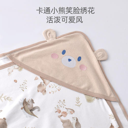 【新生儿纯棉婴儿双层包被】a类新生儿春夏包巾男女刚出生龙宝宝用品包单 商品图2