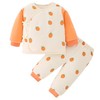 【新生儿双层护肚夹棉保暖分体套装】婴儿棉衣冬款新生儿衣服纯棉A类保暖内衣夹棉宝宝棉服和尚服套装 商品缩略图4