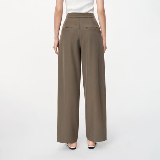 NEELLY纳俪2024秋季商场同款通勤风休闲裤女西裤新款高腰阔腿长裤N24082H01122 商品图1