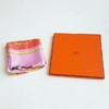 【95新】HERMES 爱马仕女士红黄拼色老虎印花丝巾H671632S 241218TH02 商品缩略图1