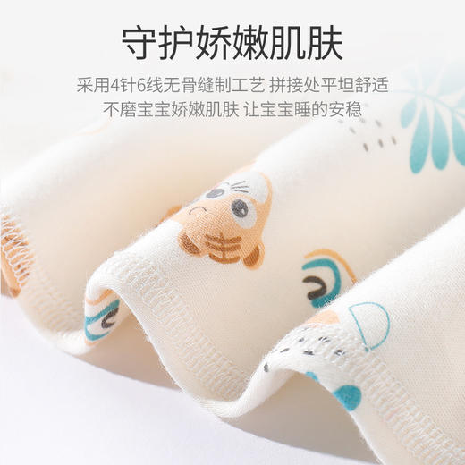 【婴儿纯棉无骨系带连体衣】春秋衣服新生儿长袖初生四季宝宝哈衣爬服 商品图2