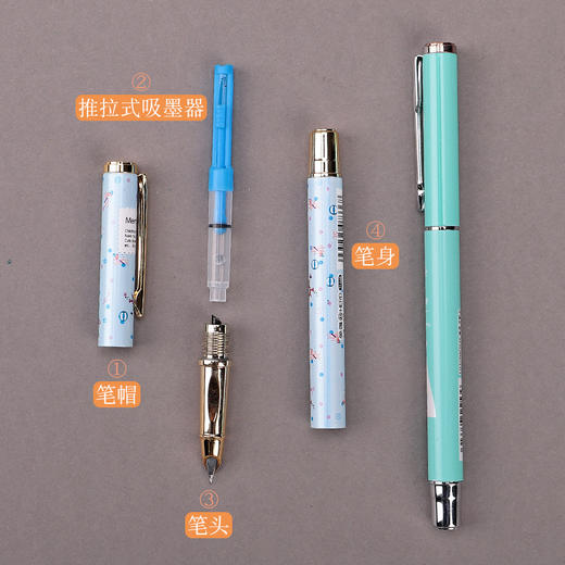 HERO英雄学生钢笔 10支装礼盒套装 送墨囊 笔尖儿童书法练字 开学季必备 送同学礼物 商品图1