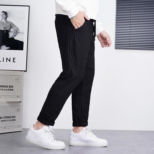 【新款DQ】大依优型大码提花休闲长裤男舒适休闲简约百搭加肥加大男装潮款 商品图2